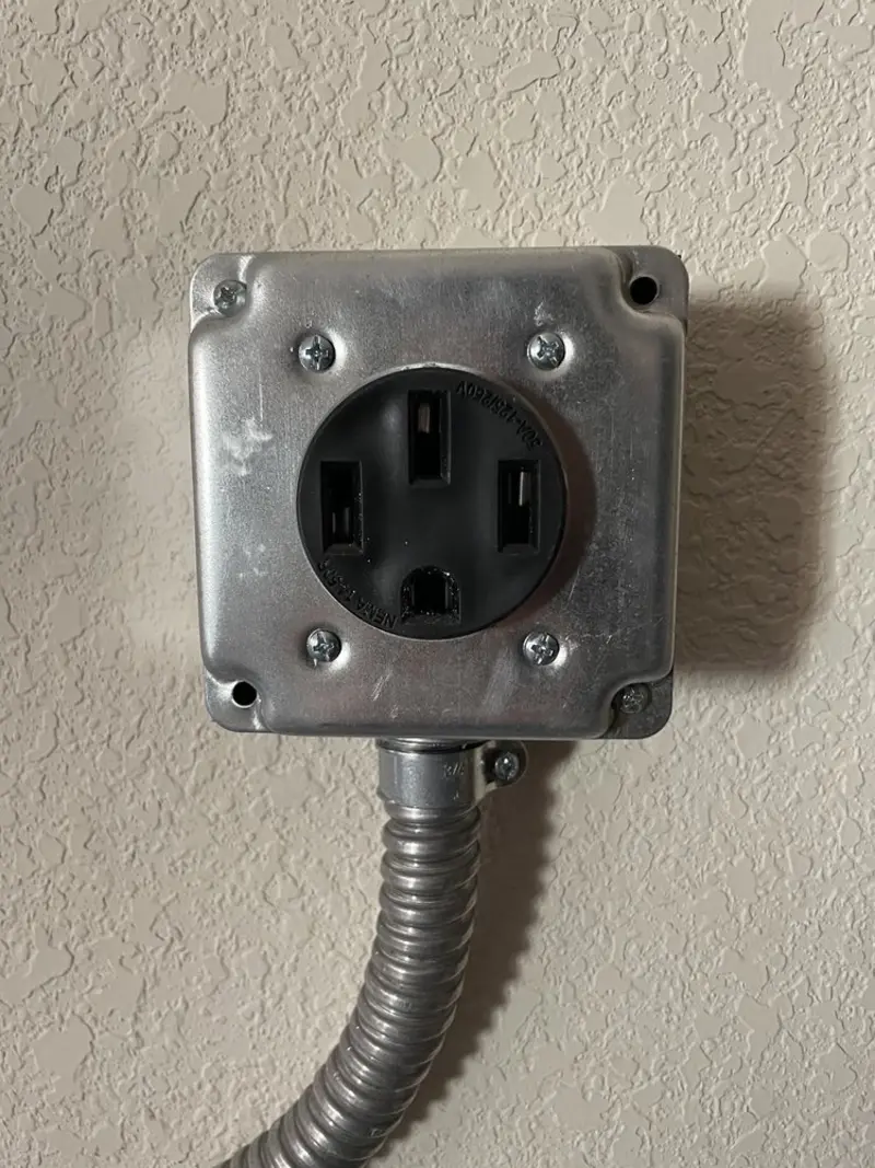 NEMA 14-50 outlet installed for Smart Home Electrical in Forest Lake